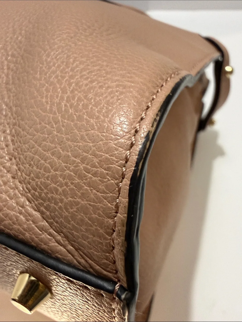 Furla Beige Leather Top-Handle Satchel - Picture 11 of 13
